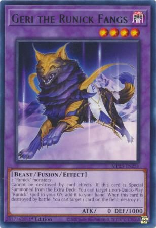 Geri the Runick Fangs - MP23-EN251 - Rare 1st Edition Mega Tin 2023 Dueling Heroes Singles