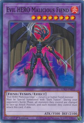 Evil HERO Malicious Fiend - LDS3-EN032 - Common 1st Edition Legendary Duelists: Season 3 [LDS3] 1st Edition Singles
