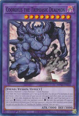 Coordius the Triphasic Dealmon - MP22-EN046 - Common 1st Edition 2022 Mega-Tin: Pharaoh&#39;s Gods 1st Edition Singles