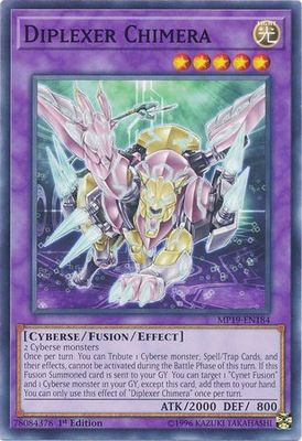 Diplexer Chimera - MP19-EN184 - Common 1st Edition Yu-Gi-Oh! 2019 Mega-Tins: Gold Sarcophagus Tin Mega Pack Singles
