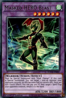 Masked HERO Blast - TOCH-EN047 - Rare 1st Edition Toon Chaos 1st Edition Singles
