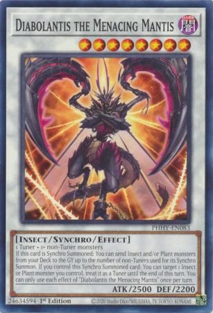 Diabolantis the Menacing Mantis - PHHY-EN083 - Common 1st Edition Photon Hypernova 1st Edition Singles