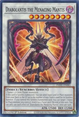 Diabolantis the Menacing Mantis - PHHY-EN083 - Common 1st Edition Photon Hypernova 1st Edition Singles