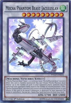 Mecha Phantom Beast Jaculuslan - WSUP-EN034 - Super Rare 1st Edition YuGiOh World Superstars 1st Edition Singles (espanol)