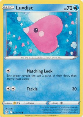 Luvdisc - 038/196 - Common Sword &amp; Shield: Lost Origin Singles