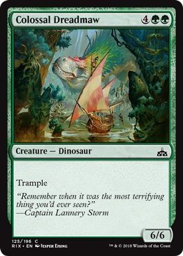 Colossal Dreadmaw 125/196 Rivals of Ixalan Singles (Español)