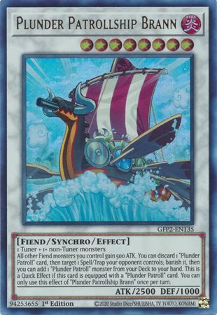 Plunder Patrollship Brann - GFP2-EN135 - Ultra Rare 1st Edition Ghosts From The Past: The 2nd Haunting 1st Edition Singles
