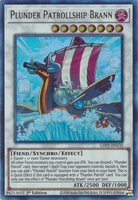 Plunder Patrollship Brann - GFP2-EN135 - Ultra Rare 1st Edition Ghosts From The Past: The 2nd Haunting 1st Edition Singles