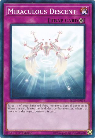 Miraculous Descent - SR05-EN033 - Common 1st Edition Wave of Light Singles