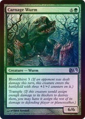 Carnage Wurm - Foil Magic 2012 (M12) Foil Singles