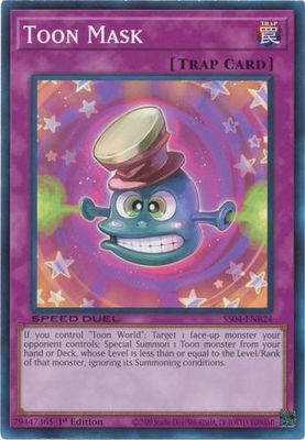 Toon Mask - SS04-ENB24 - Common 1st Edition Speed Duel Starter Decks: Match of the Millennium Singles