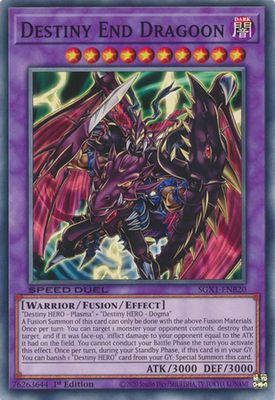 Destiny End Dragoon - SGX1-ENB20 - Common 1st Edition Speed Duel GX Duel Academy Box Singles