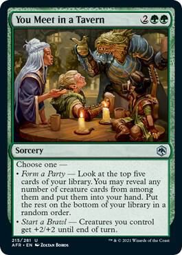 You Meet in a Tavern 215/281 - Adventures in the Forgotten Realms (AFR) (Español)