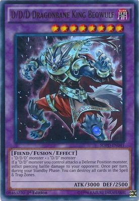 D/D/D Dragonbane King Beowulf - SDPD-EN041 - Ultra Rare 1st Edition Structure Deck: Pendulum Domination Singles