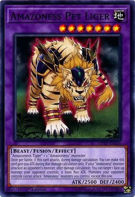 Amazoness Pet Liger - MP18-EN166 - Common 1st Edition 2018 Mega-Tins Singles