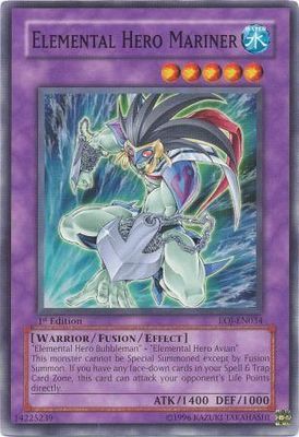 Elemental Hero Mariner - EOJ-EN034 - Common 1st Edition Enemy Of Justice [EOJ] 1st Edition Singles