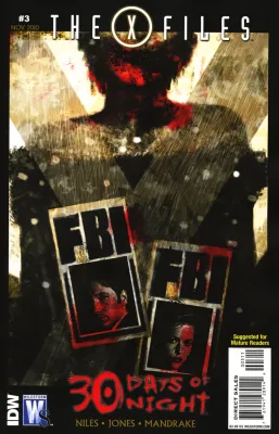 SH The X Files Comic Issue 3 IDW Wildstorm Comics Ingles