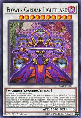 Flower Cardian Lightflare - RATE-EN045 - Rare 1st Edition Raging Tempest 1st Edition Singles (espanol)