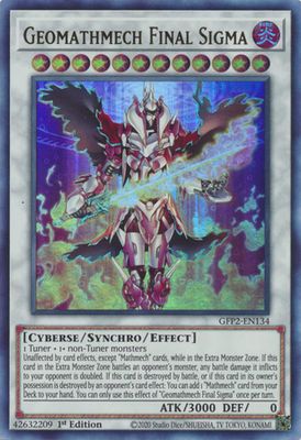 Geomathmech Final Sigma - GFP2-EN134 - Ultra Rare 1st Edition Ghosts From The Past: The 2nd Haunting 1st Edition Singles
