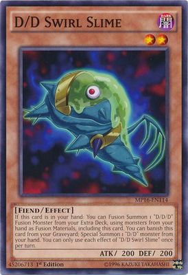 D/D Swirl Slime - MP16-EN114 - Common 1st Edition Yu-Gi-Oh! 2016 Mega-Tins 1st Edition Singles