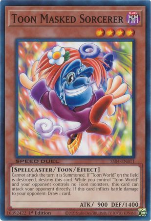 Toon Masked Sorcerer - SS04-ENB11 - Common 1st Edition Speed Duel Starter Decks: Match of the Millennium Singles