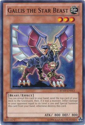 Gallis the Star Beast - RYMP-EN013 - Common Unlimited Ra Yellow Mega Pack Unlimited Singles