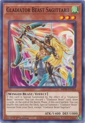 Gladiator Beast Sagittarii - MP20-EN155 - Common 1st Edition 2020 Mega-Tin: Lost Memories 1st Edition Singles
