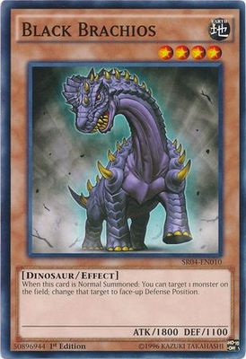 Black Brachios - SR04-EN010 - Common 1st Edition Structure Deck: Dinosmasher&#39;s Fury 1st Edition Singles (espano)
