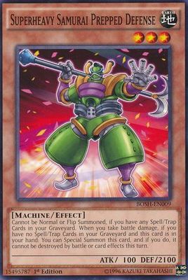 Superheavy Samurai Prepped Defense - BOSH-EN009 - Common 1st Edition Breakers of Shadow 1st Edition Singles (espanol)