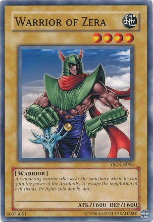 Warrior of Zera - YSD-EN006 - Common Unlimited Starter Deck: GX (2006) [YSD] Unlimited Singles
