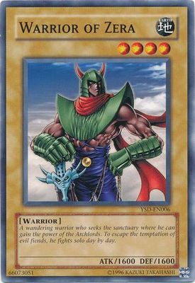 Warrior of Zera - YSD-EN006 - Common Unlimited Starter Deck: GX (2006) [YSD] Unlimited Singles