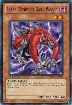Scarr, Scout of Dark World - SDGU-EN006 - Common 1st Edition Structure Deck: Gates of the Underworld 1st Edition Singles