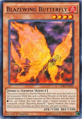 Blazewing Butterfly - LDK2-ENJ18 - Common 1st Edition Legendary Decks II - Joey