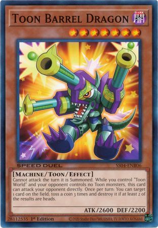 Toon Barrel Dragon - SS04-ENB06 - Common 1st Edition Speed Duel Starter Decks: Match of the Millennium Singles