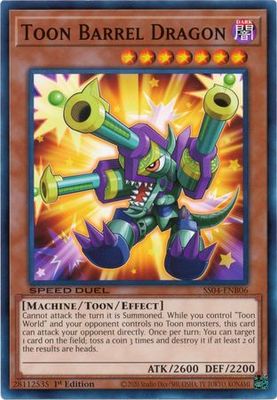 Toon Barrel Dragon - SS04-ENB06 - Common 1st Edition Speed Duel Starter Decks: Match of the Millennium Singles
