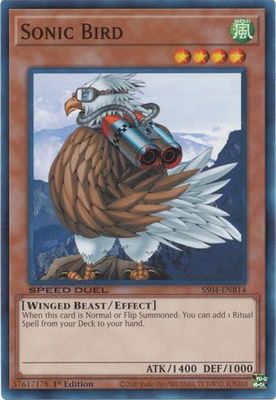 Sonic Bird - SS04-ENB14 - Common 1st Edition Speed Duel Starter Decks: Match of the Millennium Singles