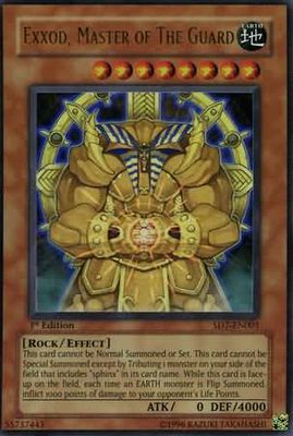 Exxod, Master of the Guard - SD7-EN001 - Ultra Rare 1st Edition Structure Deck: Invincible Fortress [SD7] 1st Edition Singles