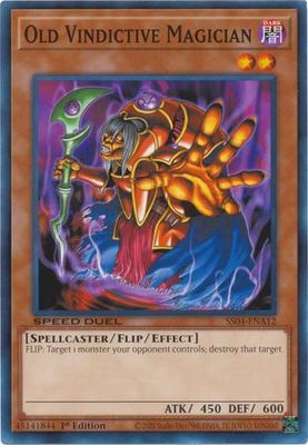Old Vindictive Magician - SS04-ENA12 - Common 1st Edition Speed Duel Starter Decks: Match of the Millennium Singles