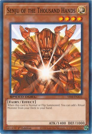 Senju of the Thousand Hands - SS04-ENA11 - Common 1st Edition Speed Duel Starter Decks: Match of the Millennium Singles
