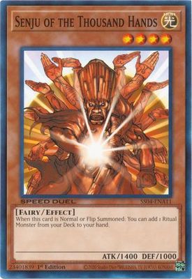 Senju of the Thousand Hands - SS04-ENA11 - Common 1st Edition Speed Duel Starter Decks: Match of the Millennium Singles