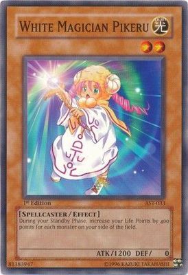 White Magician Pikeru - AST-033 - Common 1st Edition Ancient Sanctuary [AST] 1st Edition Singles