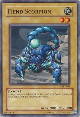 Fiend Scorpion - AST-059 - Common Unlimited Ancient Sanctuary [AST] Unlimited Singles