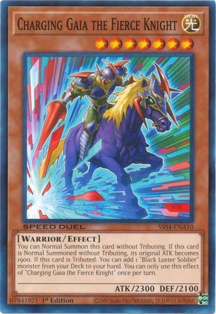 Charging Gaia the Fierce Knight - SS04-ENA10 - Common 1st Edition Speed Duel Starter Decks: Match of the Millennium Singles