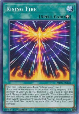 Rising Fire - MP20-EN128 - Common 1st Edition 2020 Mega-Tin: Lost Memories 1st Edition Singles