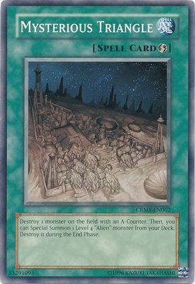 Mysterious Triangle - CRMS-EN062 - Common Unlimited Crimson Crisis [CRMS] Unlimited Singles