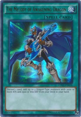 The Melody of Awakening Dragon - LDK2-ENK26 - Ultra Rare Unlimited Legendary Decks II - Kaiba Unlimited Singles