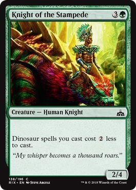 Knight of the Stampede 138/196 Rivals of Ixalan Singles