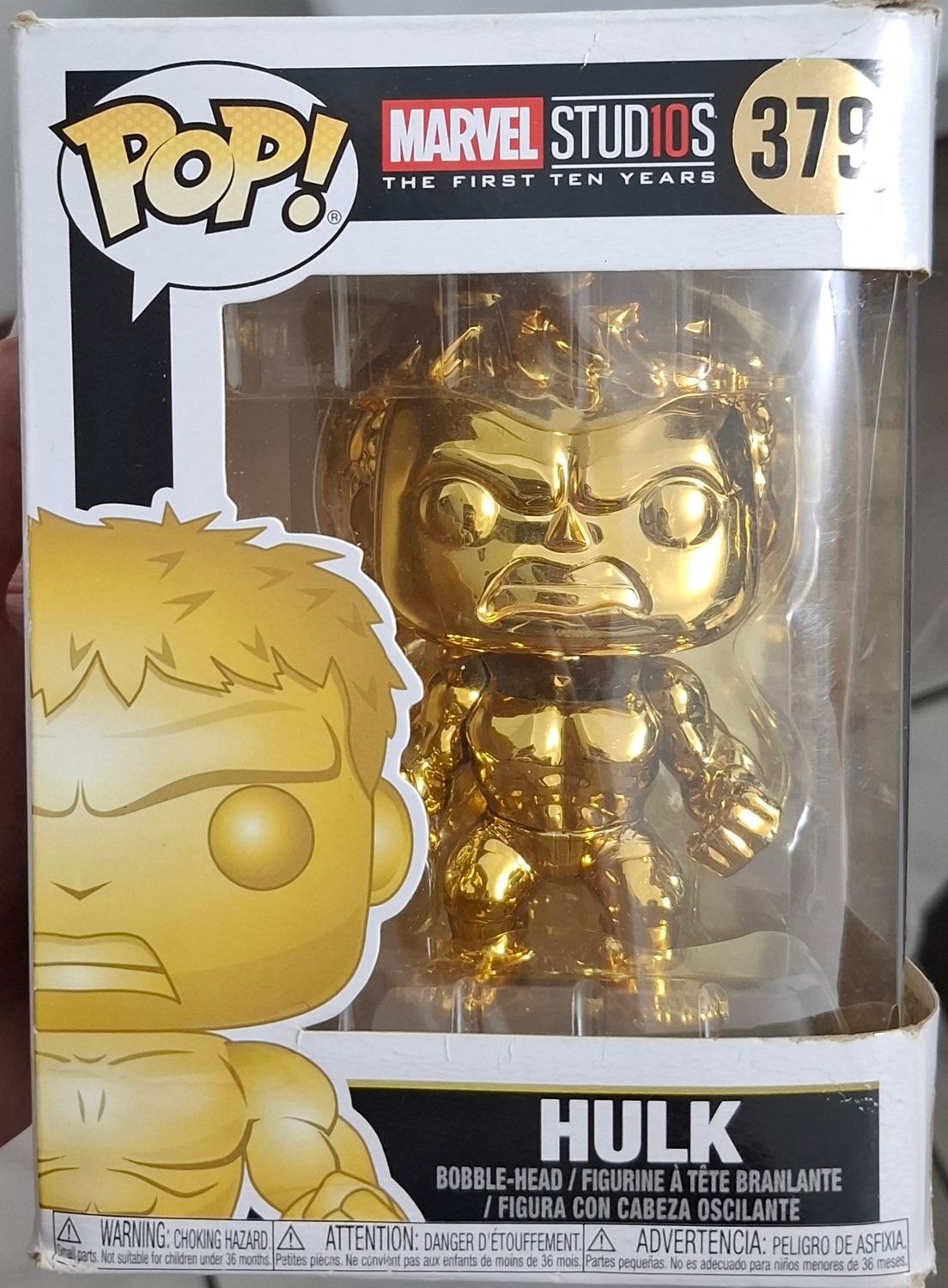 SH10 Hulk Figura Funko Pop Marvel *Caja Danada*