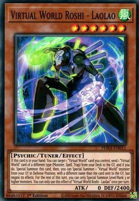 Virtual World Roshi - Laolao - PHRA-EN011 - Super Rare 1st Edition Phantom Rage 1st Edition Singles [PHRA] (espanol)