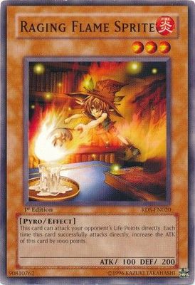 Raging Flame Sprite - RDS-EN020 - Common 1st Edition Rise of Destiny [RDS] 1st Edition Singles